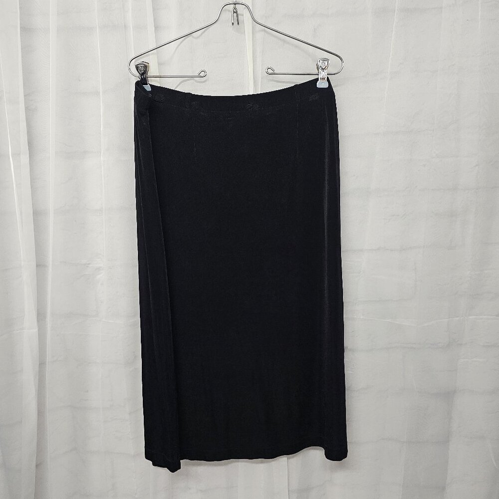 Vintage Kiara Skirt Black Liquid Knit Goth Minimalist Whimsigoth 1X